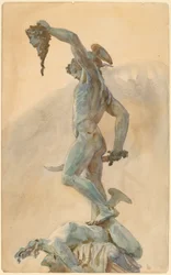 Esquisse du Persée de Cellini, fin 19ème-début 20ème siècle
