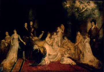 Croquis de la famille Knatchbull à Mersham-le-Hatch, Kent, 1800-03