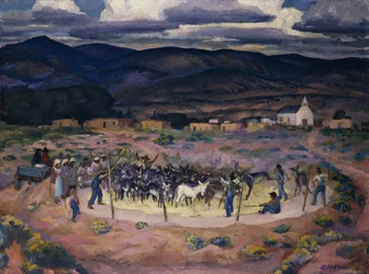 Ânes Battant le Grain
