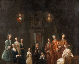 Portrait de Sir Francis Grant, Lord Cullen, et de sa famille
