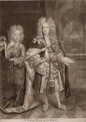 William, duc de Gloucester et Benjamin Bathurst