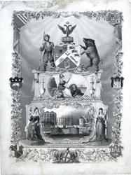 La Société Unie des Fabricants de Brosses, c.1840 (gravure sur papier)