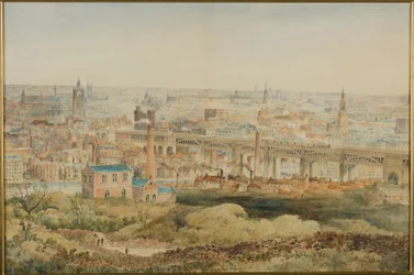 Newcastle upon Tyne depuis Windmill Hills, Gateshead, 1887