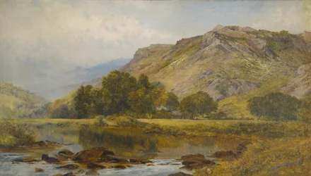 Dans la vallée du Lledr, Nord du Pays de Galles (huile sur toile)