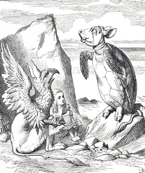 Alice, la Fausse Tortue et le Griffon des Aventures d