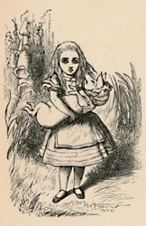Alice tenant un cochon dans ses bras, 1889