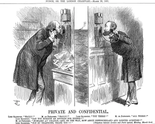 Privé et Confidentiel, ouverture de la ligne téléphonique anglo-française, 1891