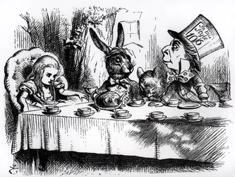 Le thé du Chapelier fou, illustration tirée de «Alice