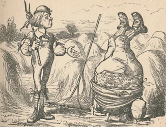 Le jeune homme parlant à son père, qui fait le poirier, 1889