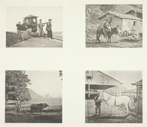 Le Sedan, Un Officier Militaire, La Charrue, Un Poney de Chine du Nord, c. 1868