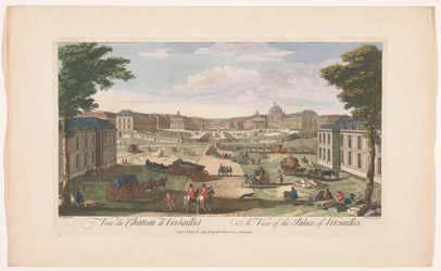Vue de la façade du Palais de Versailles