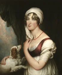 Sarah Trumbull avec un épagneul, vers 1802