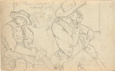 Sans titre, du folio: Croquis en France et en Allemagne, une des 22 feuilles du Folio B