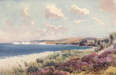 Studland Bay (lithographie couleur)
