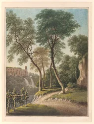 Villa de Maecena et les Cascatelli, Tivoli, c.1781