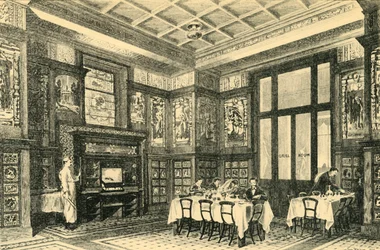 Salle à manger Est ou Grill Room, vers 1860s, 1881