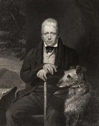 Sir Walter Scott, gravé par W. Holl, de 