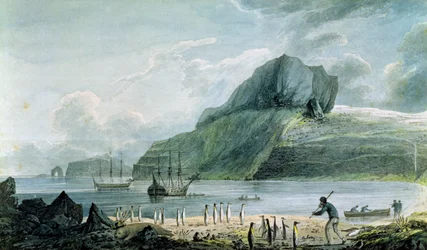 Vue du port de Noël à la Terre de Kerguelen, 1781-4