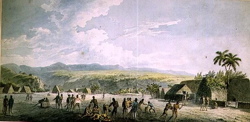 Vue intérieure à Atooi