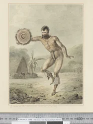 F.36 Un homme des îles Sandwich, dansant, c.1773-84