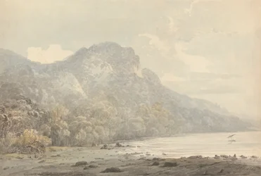 Vue de Cracatoa (sic), mers de Chine