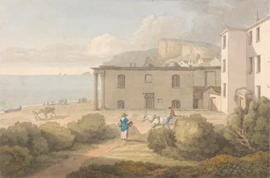 Vue de la bibliothèque de Core, Dawlish, Devon