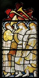 Anges musicaux, Te Deum, fenêtre est, c.1888