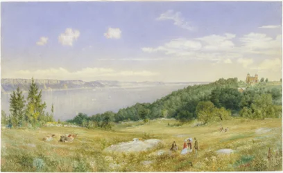 Les Palissades, vers 1870 (aquarelle)