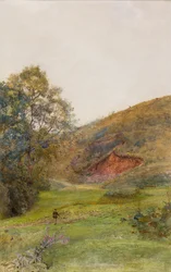 Les collines de Quantock, vers 1870