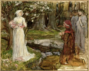 Dante et Béatrice, vers 1916-17