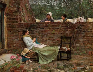 Bavardage, vers 1885