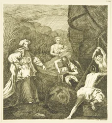 Retable de Hogarth - Scellement de la tombe