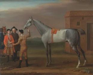 Lamprey, avec son propriétaire Sir William Morgan, à Newmarket