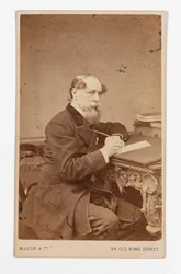 Carte-de-visite de Charles Dickens, par John & Charles Watkins
