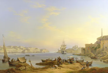 Grand Port, La Valette, Malte, 1850
