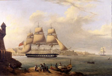 Départ du Grand Port par Giovanni Schranz 19e siècle