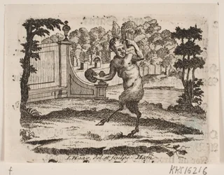 Vignette avec satyre