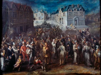 Guerres de religion entre catholiques et protestants : « Procession de la Ligue en 1590 ou 1593 »