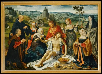 Retable de la deploration du Christ ...