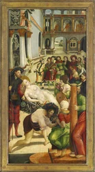 Sainte Agathe sur le bûcher (détail)