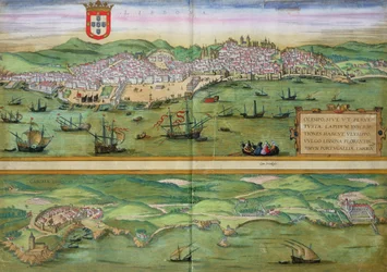 Carte de Lisbonne et Cascais, de 
