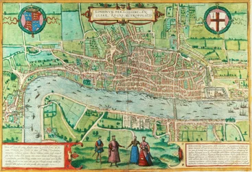 Carte de Londres, de 