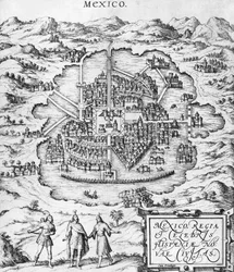 Carte du Mexique, illustration de 