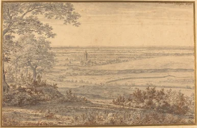 Paysage étendu vu du bord d
