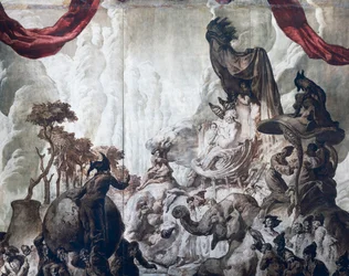 Décoration dans la salle de bal de l