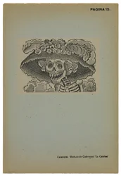 Calavera de la Catrina, c.1910, imprimé 1943