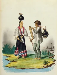 Manille et ses environs : Vendeurs de lait