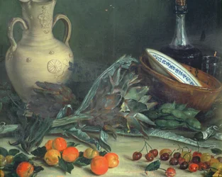 Nature morte avec fruits et légumes