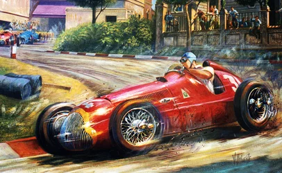 Juan Manuel Fangio, Rues de Pescara