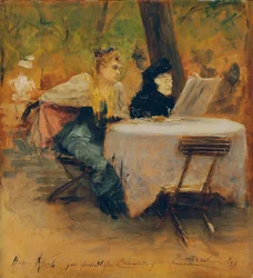 Au restaurant de jardin